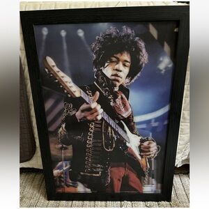 Jimi Hendrix By Pyramid 3D Plastic Framed Poster 21x29